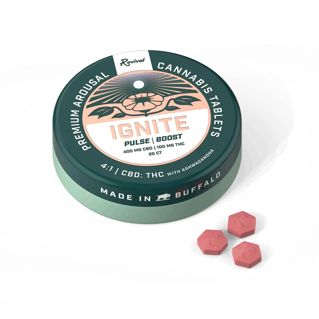 4:1 Ignite Tablets 400mg CBD • 100mg THC • 20 Pack