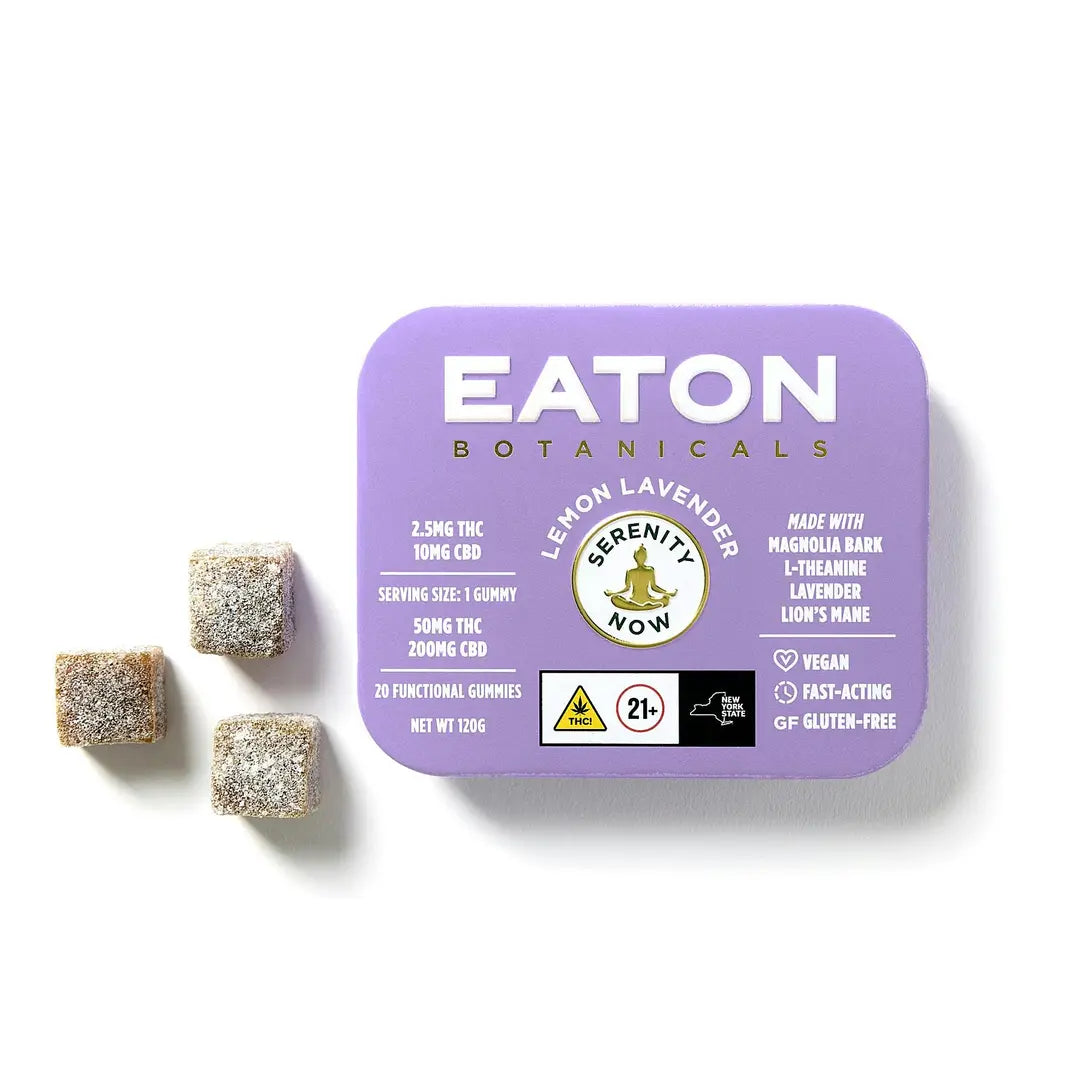 Serenity Now Lemon Lavender • 20 Pack • Gummies • THC: 50mg, CBD: 200mg